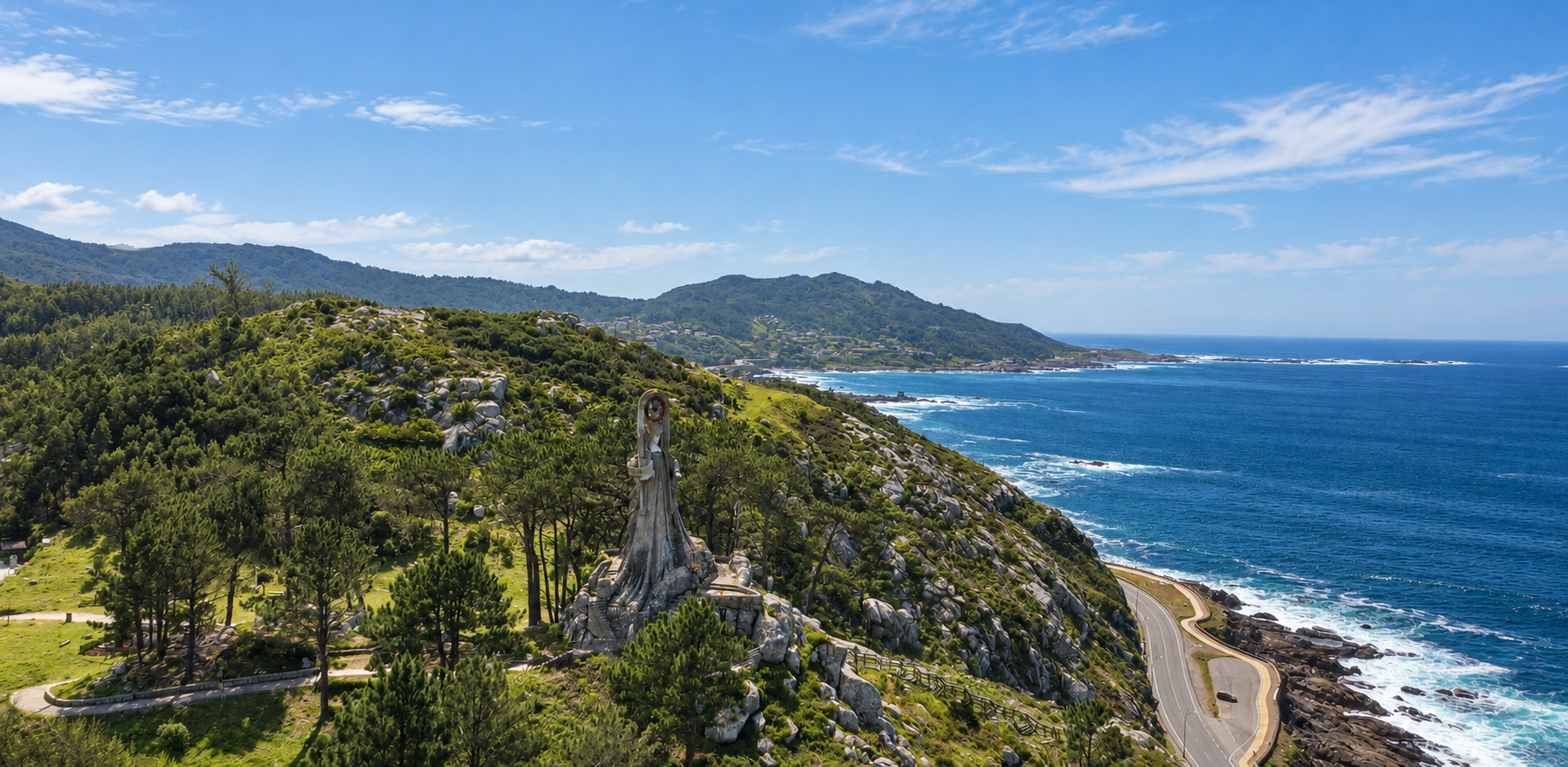 Virgen de la Roca en Baiona